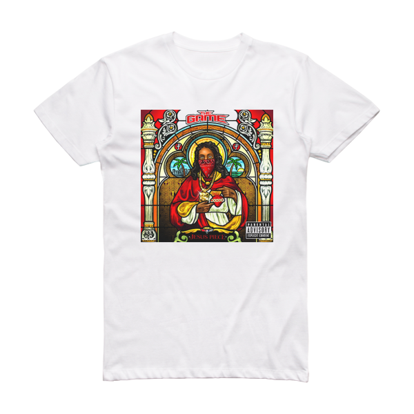 Game Jesus Piece Album Cover T-Shirt White