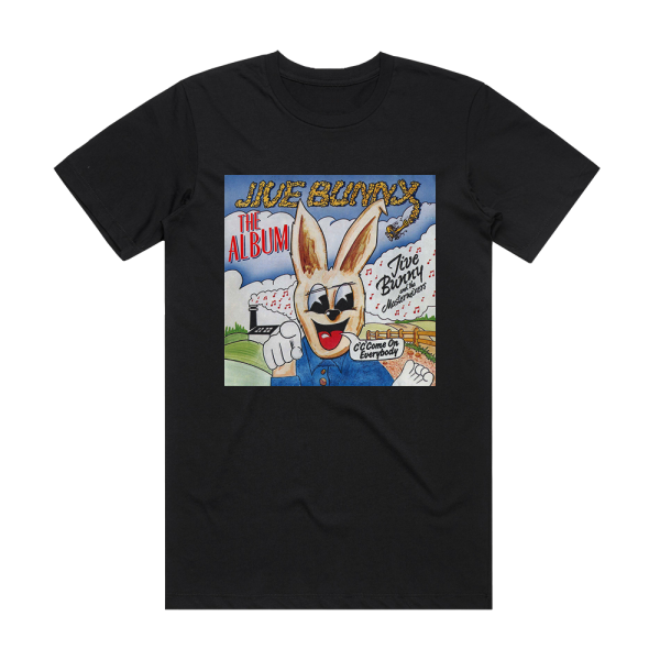 Jive Bunny and The Mastermixers Jive Bunny The Album Album Cover T-Shirt Black