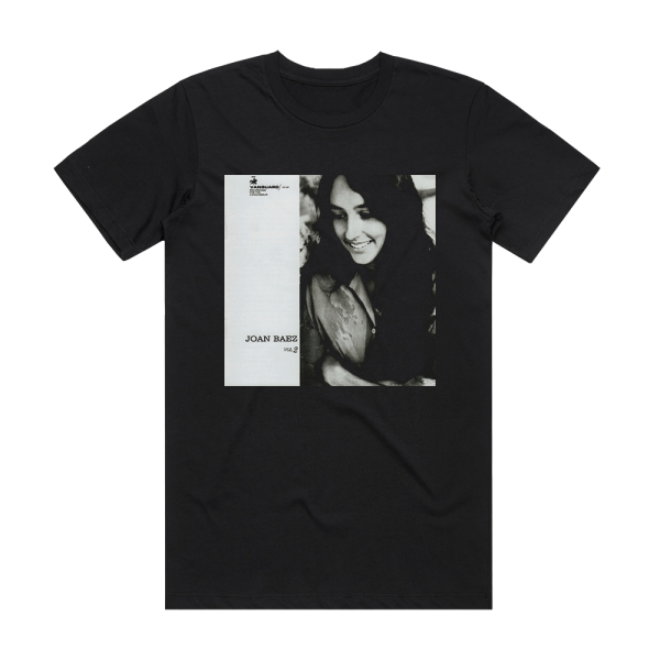 Joan Baez Joan Baez Volume 2 2 Album Cover T-Shirt Black