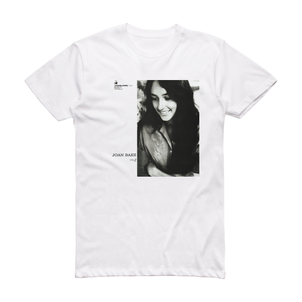 Joan Baez Joan Baez Volume 2 2 Album Cover T-Shirt White