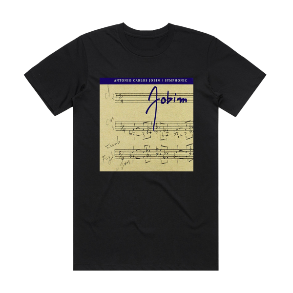 Antonio Carlos Jobim Jobim Sinfnico Album Cover T-Shirt Black