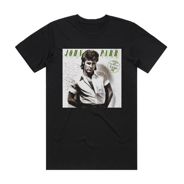 John Parr John Parr Album Cover T-Shirt Black
