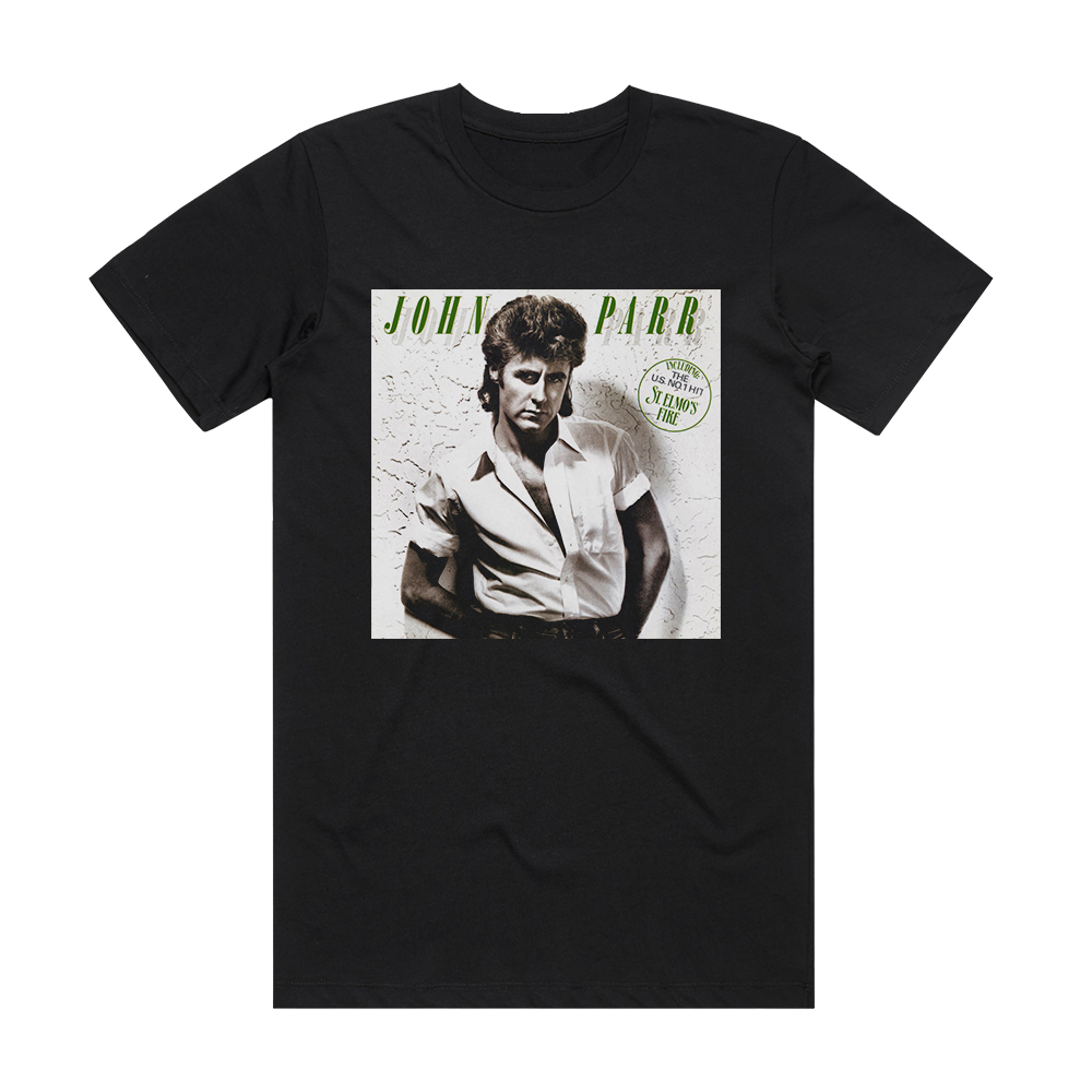 John Parr John Parr Album Cover T-Shirt Black – ALBUM COVER T-SHIRTS