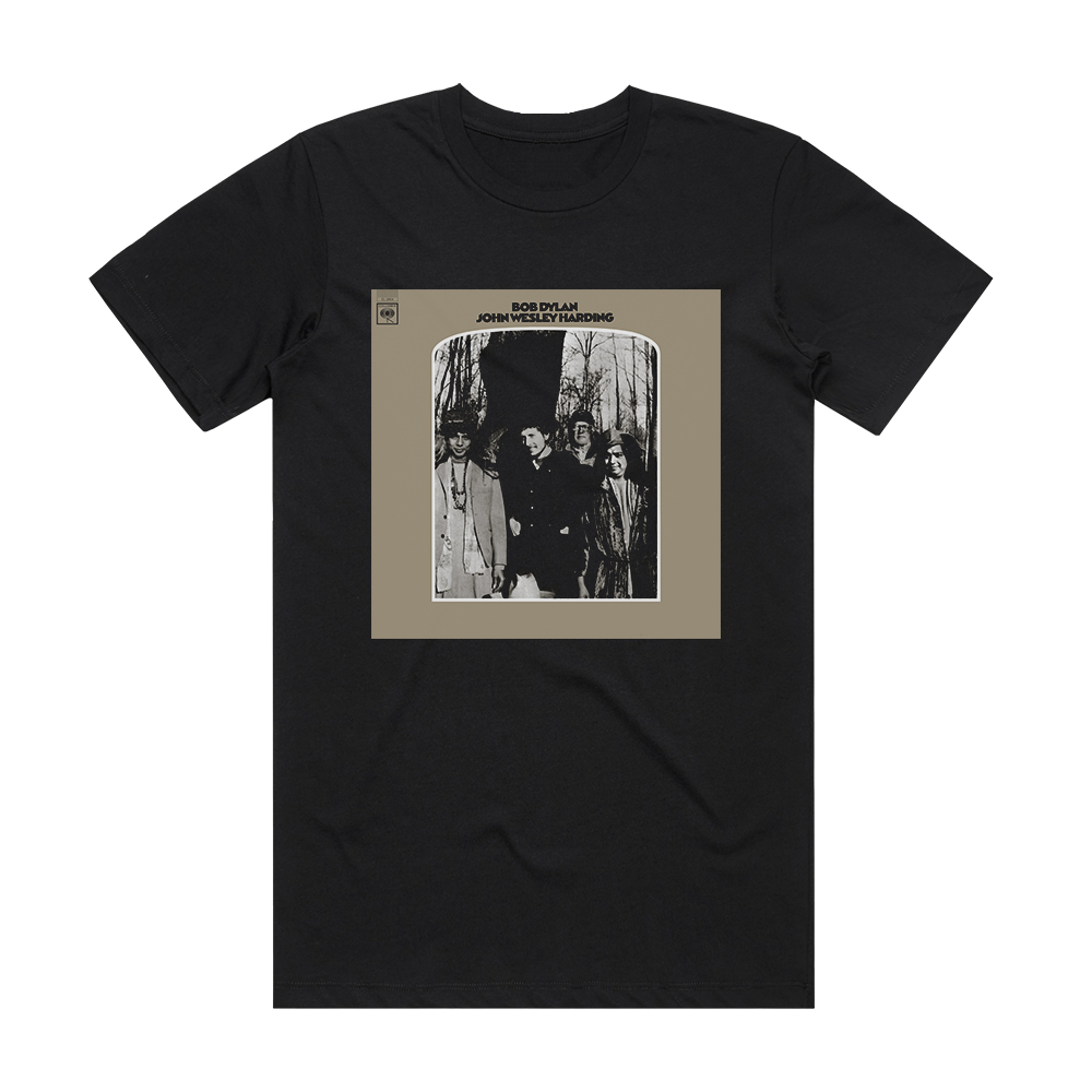 Bob Dylan John Wesley Harding Album Cover T-Shirt Black – ALBUM COVER T ...