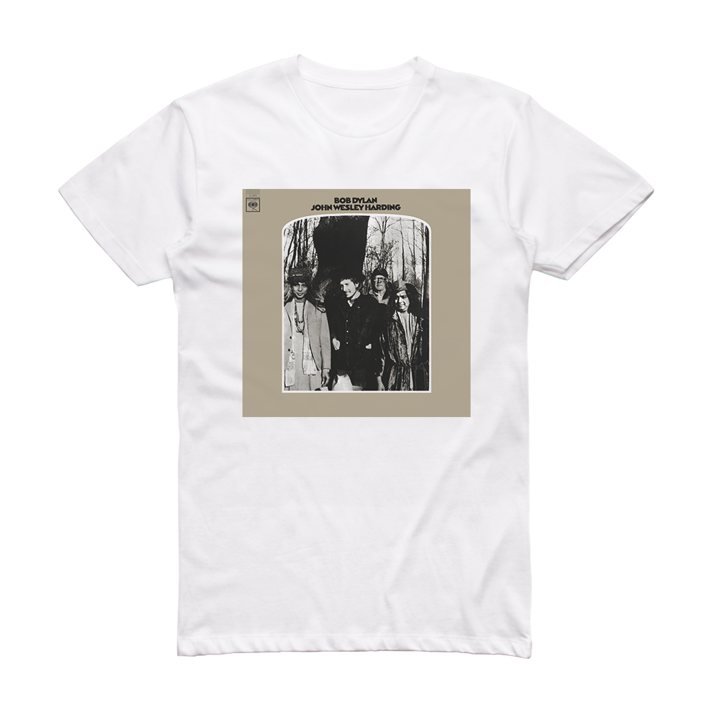 Bob Dylan John Wesley Harding Album Cover T-Shirt White – ALBUM COVER T ...