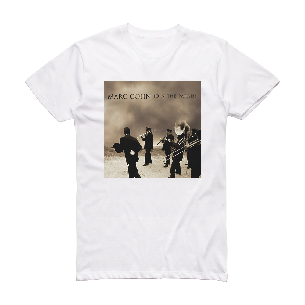 Marc Cohn Join The Parade Album Cover T-Shirt White