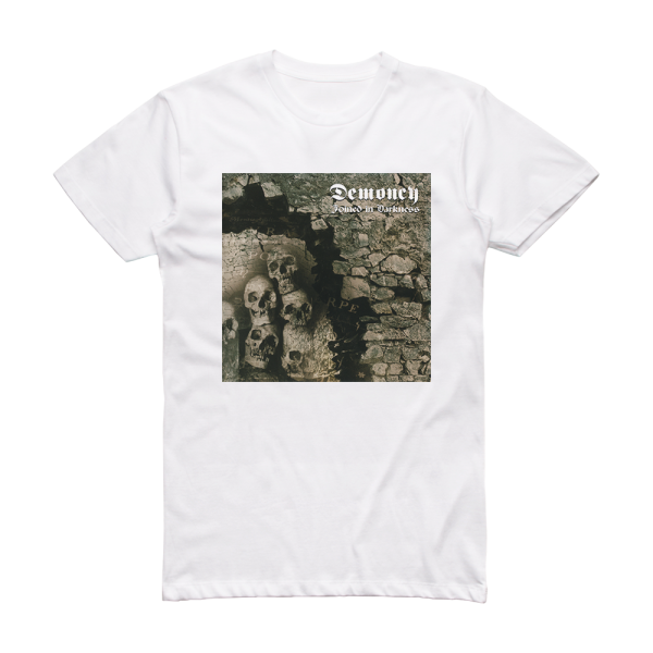 Demoncy Joined In Darkness 1 Album Cover T-Shirt White