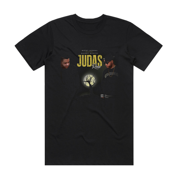 Micky Medina Judas Remix Album Cover T-Shirt Black