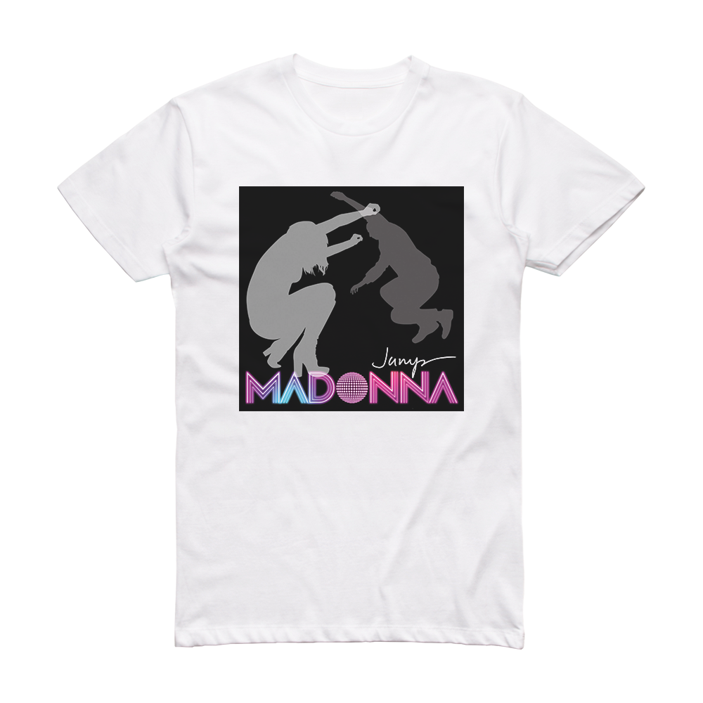 Madonna Jump Album Cover TShirt White ALBUM COVER TSHIRTS