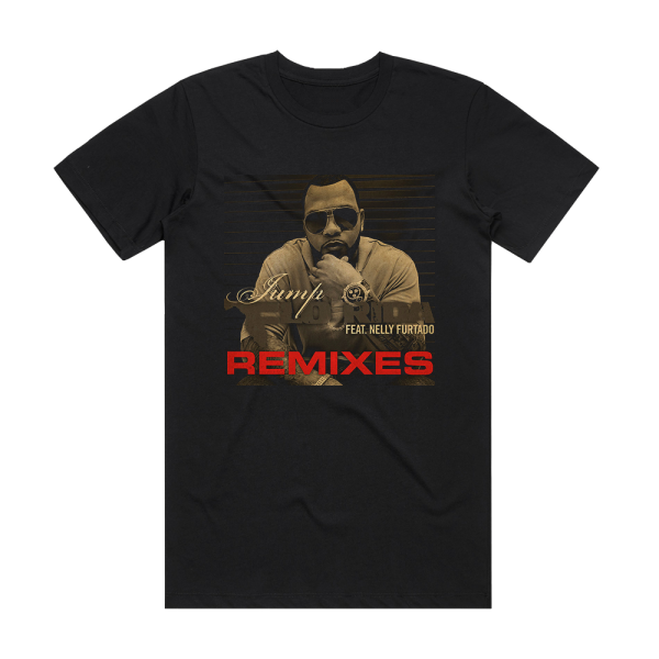 Flo Rida Jump Remixes Album Cover T-Shirt Black