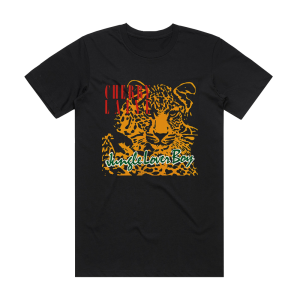 Cherry Laine Jungle Lover Boy Album Cover T-Shirt Black