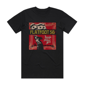 Flatfoot 56 Jungle Of The Midwest Sea Album Cover T-Shirt Black