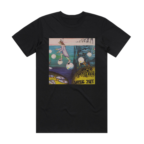 Ozric Tentacles Jurassic Shift Album Cover T-Shirt Black