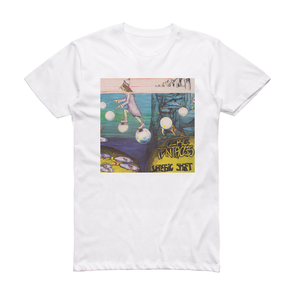 Ozric Tentacles Jurassic Shift Album Cover T-Shirt White