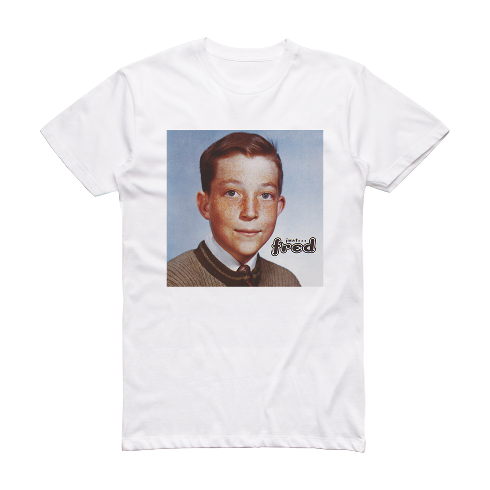 Fred Schneider Just Fred Album Cover T-Shirt White – ALBUM COVER T-SHIRTS