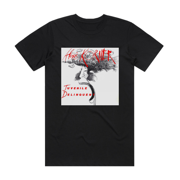 Alexis Korner Juvenile Delinquent Album Cover T-Shirt Black