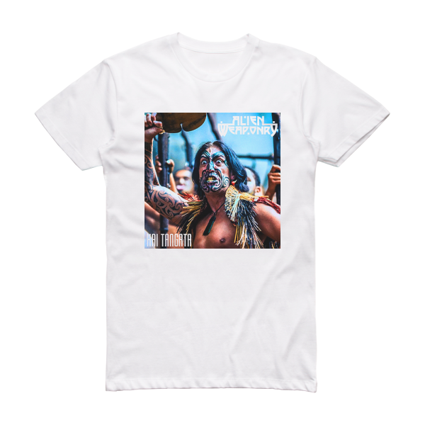 Alien Weaponry Kai Tangata Album Cover T-Shirt White