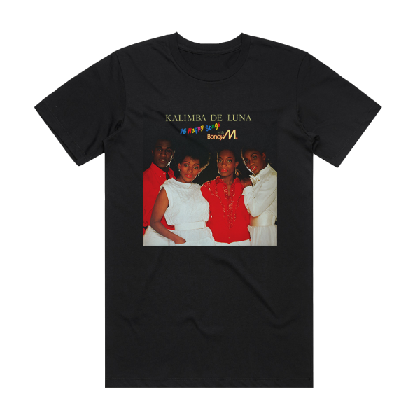 Boney M Kalimba De Luna 16 Happy Songs Album Cover T-Shirt Black