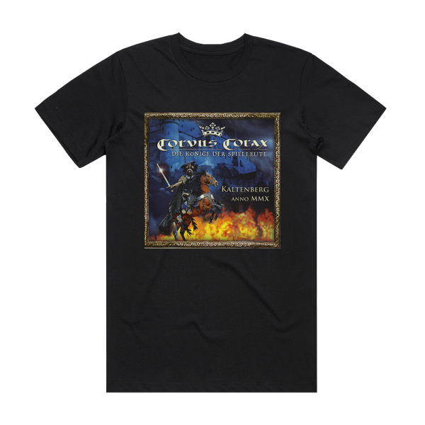 Corvus Corax Kaltenberg Anno Mmx Album Cover T-Shirt Black