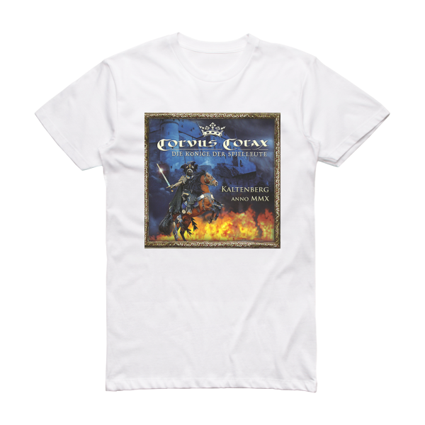 Corvus Corax Kaltenberg Anno Mmx Album Cover T-Shirt White