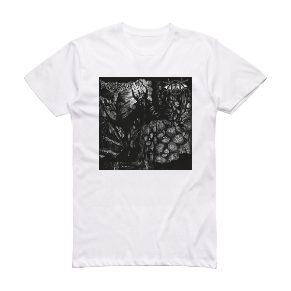 Arckanum Kaos Svarta Mar Skinning The Lambs Album Cover T-Shirt White