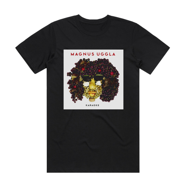 Magnus Uggla Karaoke Album Cover T-Shirt Black