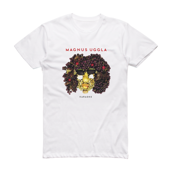 Magnus Uggla Karaoke Album Cover T-Shirt White