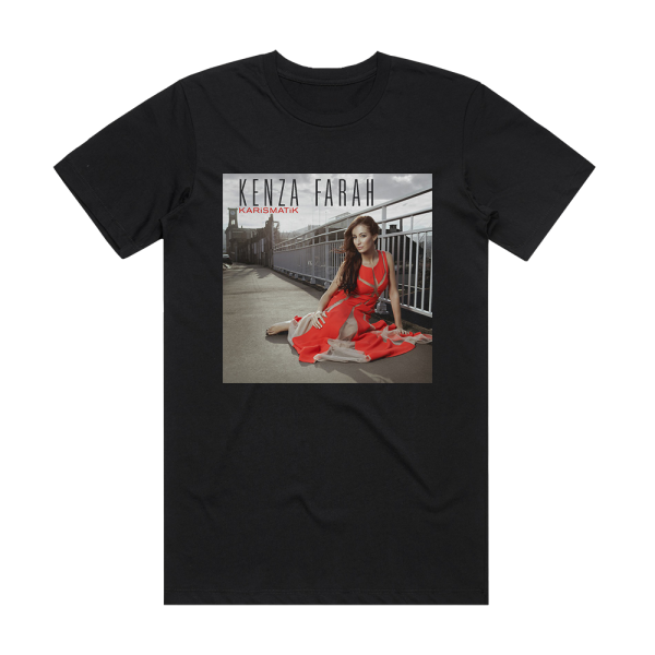 Kenza Farah Karismatik Album Cover T-Shirt Black