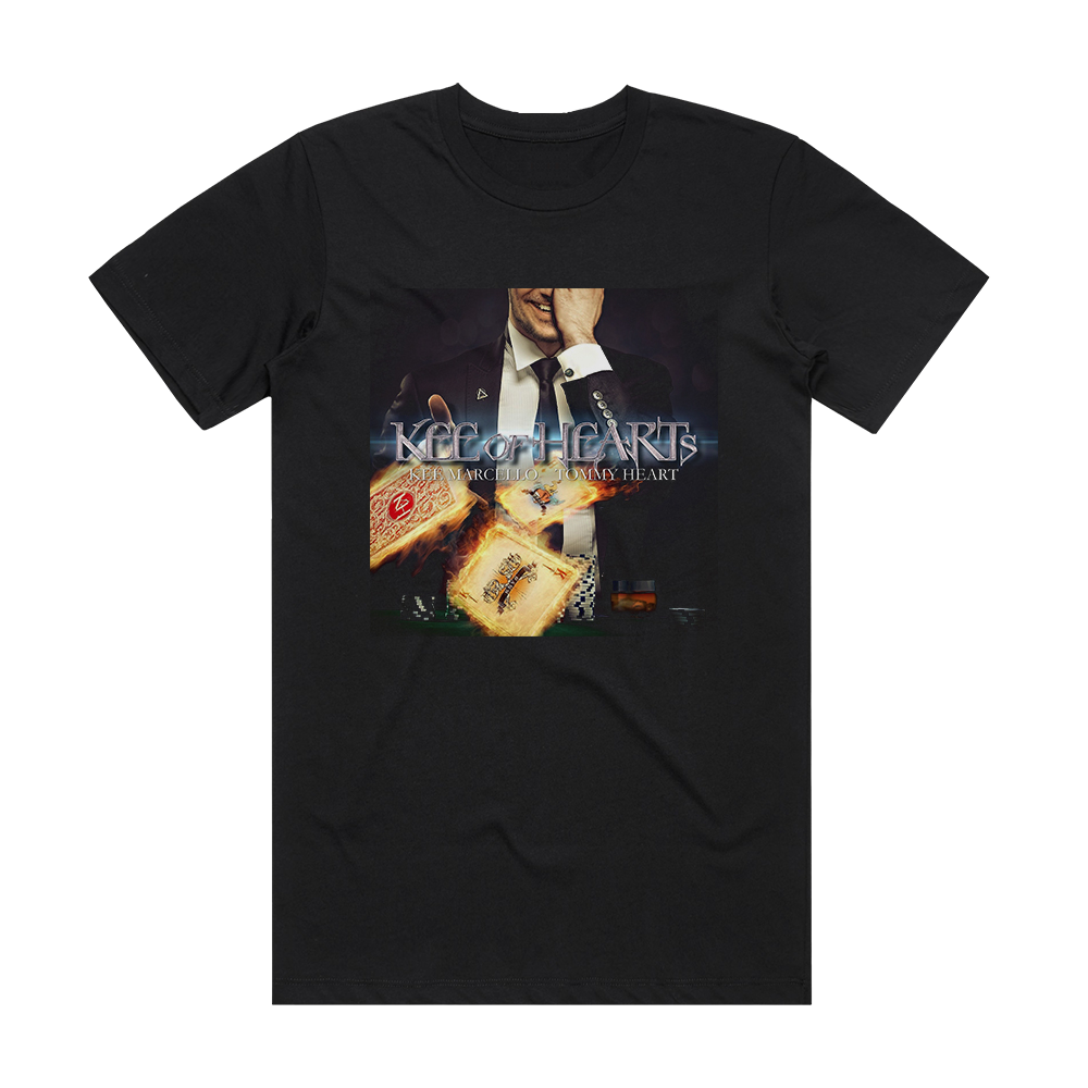 Kee of Hearts Kee Of Hearts Album Cover T-Shirt Black