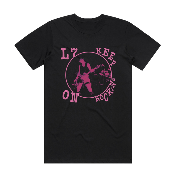 L7 Keep On Rocking Album Cover T-Shirt Black