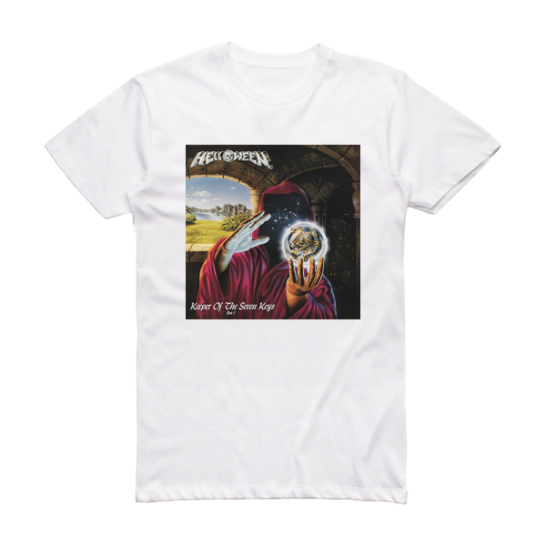 Helloween Keeper Of The Seven Keys Part I Album Cover T-Shirt White