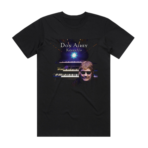 Don Airey Keyed Up Album Cover T-Shirt Black