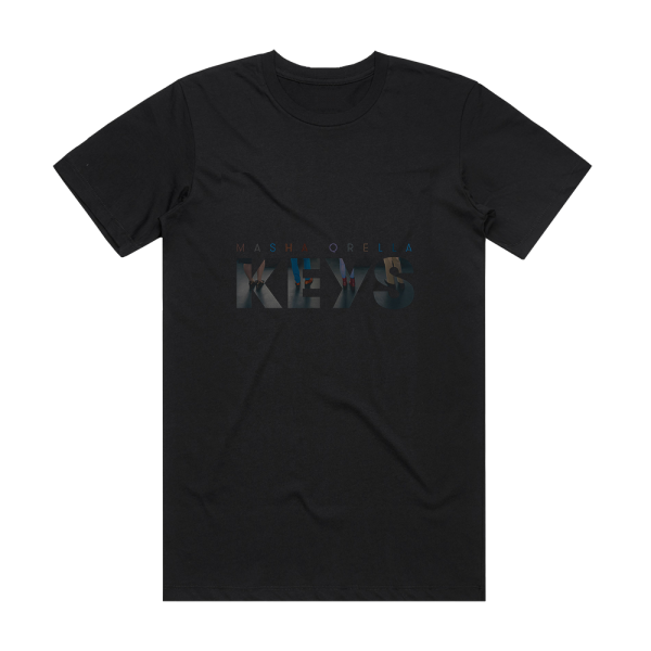 Masha Qrella Keys Album Cover T-Shirt Black