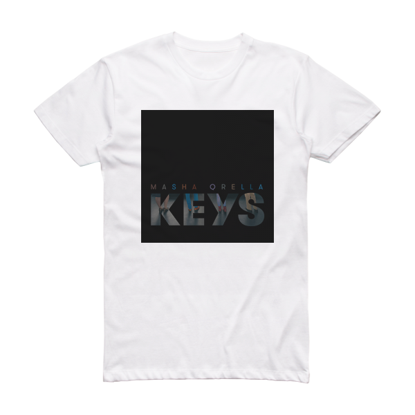 Masha Qrella Keys Album Cover T-Shirt White