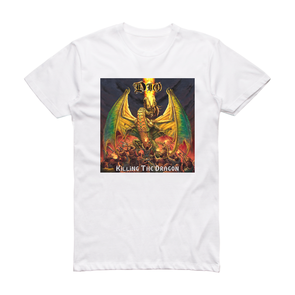 Dio Killing The Dragon Album Cover T-Shirt White