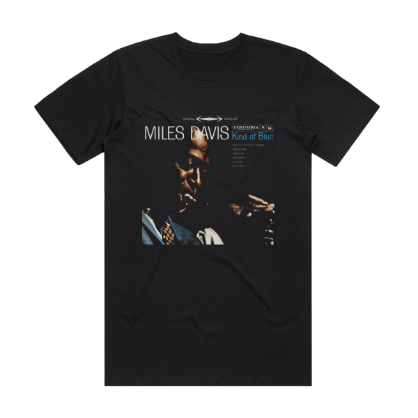 Miles Davis Kind Of Blue 1 Album Cover T-Shirt Black