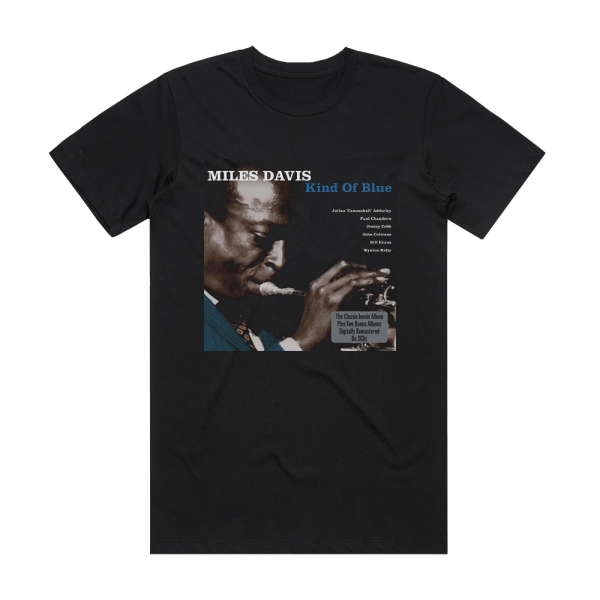 Miles Davis Kind Of Blue 3 Album Cover T-Shirt Black