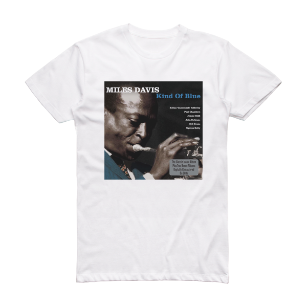 Miles Davis Kind Of Blue 3 Album Cover T-Shirt White