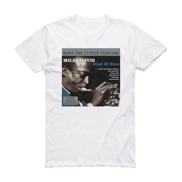 Miles Davis Kind Of Blue 5 Album Cover T-Shirt White