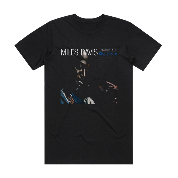 Miles Davis Kind Of Blue 6 Album Cover T-Shirt Black