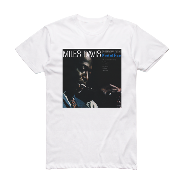 Miles Davis Kind Of Blue 6 Album Cover T-Shirt White