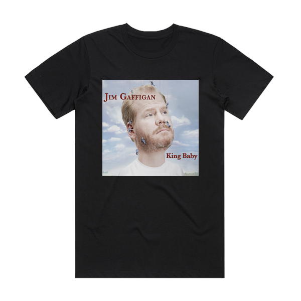 Jim Gaffigan King Baby Album Cover T-Shirt Black