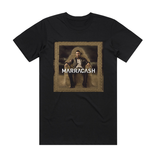 Marracash King Del Rap Album Cover T-Shirt Black
