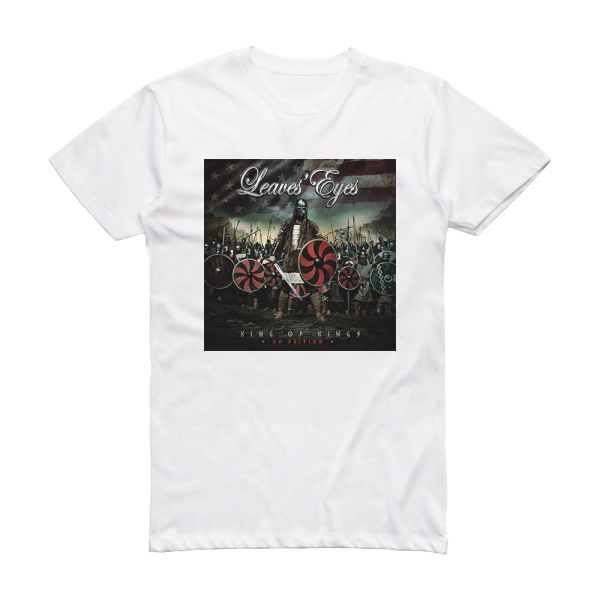 Leaves’ Eyes King Of Kings Album Cover T-Shirt White