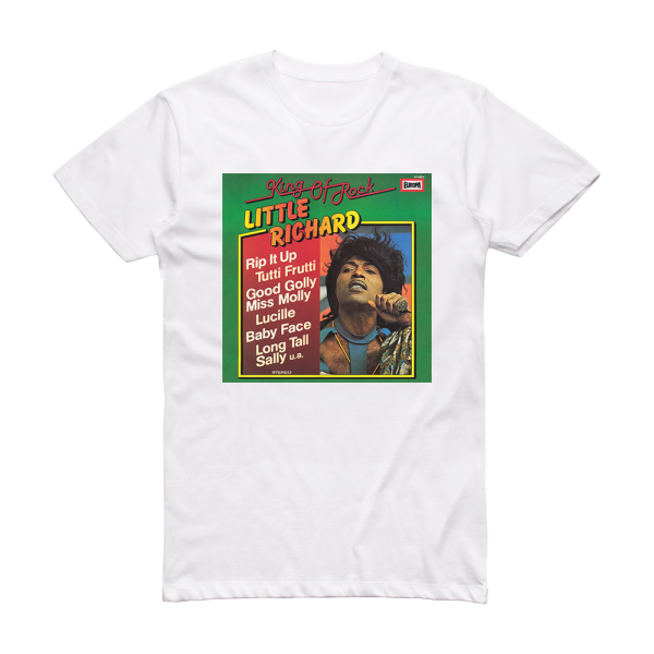 Little Richard King Of Rock Album Cover T-Shirt White