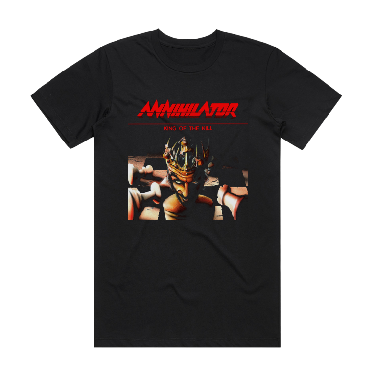 Annihilator King Of The Kill 1 Album Cover T-Shirt Black – ALBUM COVER ...