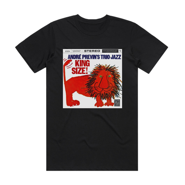 Andre Previns Trio Jazz King Size Album Cover T-Shirt Black