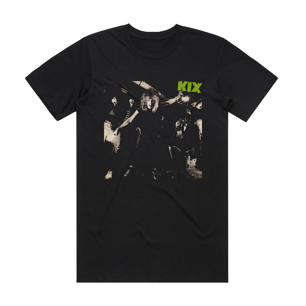 Kix Kix Album Cover T-Shirt Black – ALBUM COVER T-SHIRTS