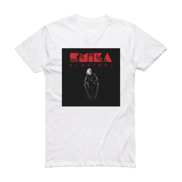 Emika Klavirni Album Cover T-Shirt White