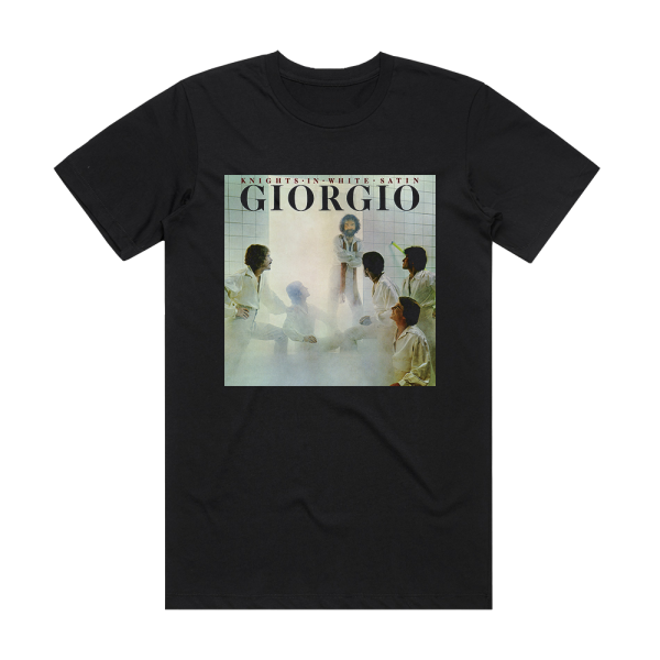 Giorgio Moroder Knights In White Satin 1 Album Cover T-Shirt Black